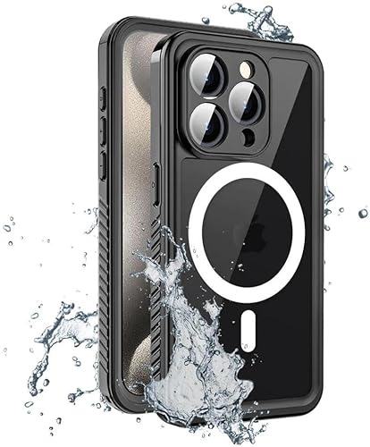 Armor-X für iPhone 15 Pro Max Hülle Wasserdicht MagSafe Case Transparent von Armor-X