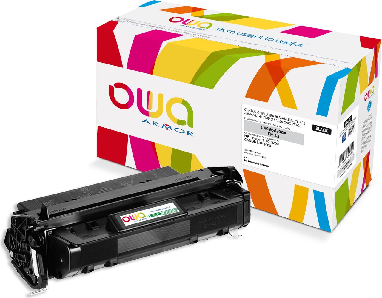 Armor K11498OW Laser cartridge 5000Seiten Schwarz Lasertoner / Patrone (K11498OW) von Armor