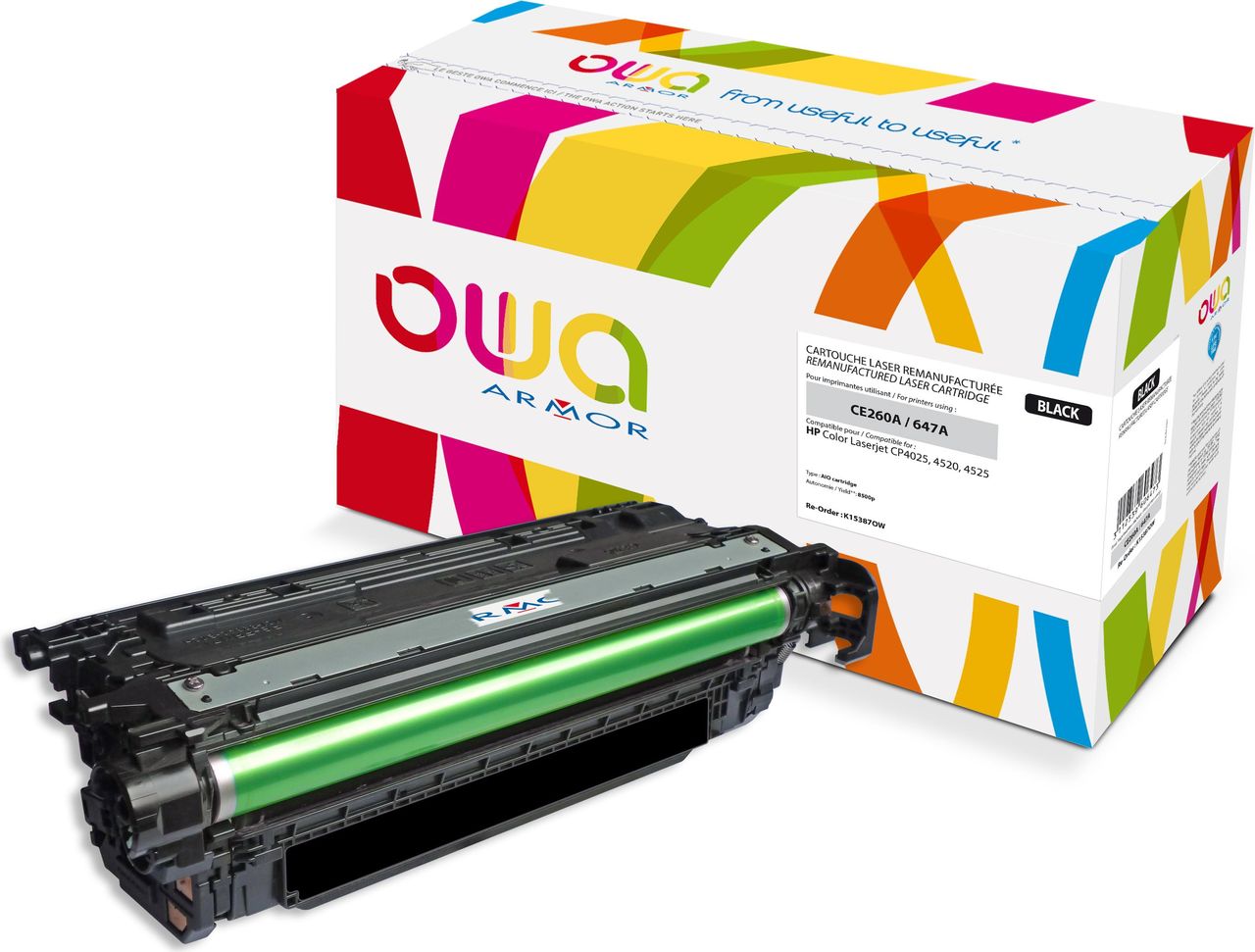 Armor K15387OW Laser cartridge 8500Seiten Schwarz Lasertoner / Patrone (K15387OW) von Armor