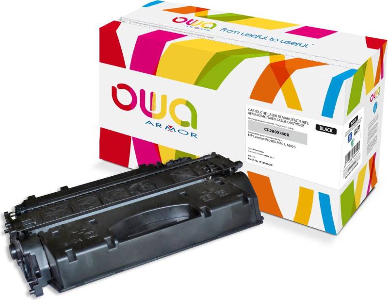 OWA Toner K15590OW ersetzt HP CF280X, schwarz Farbe: schwarz, Kapazität: ca. 6.900 Seiten, - 1 Stück von Armor