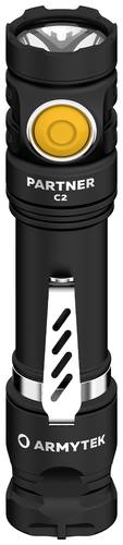 ArmyTek Partner C2 Magnet USB White LED Taschenlampe mit Gürtelclip, mit Holster akkubetrieben 1100 von ArmyTek