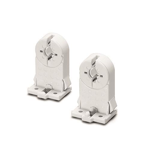 VOSS Durchsteckfassung G13 PC ws 100591 T8 LPH 31mm seitliche Rastnasen von Arnold Houben GmbH