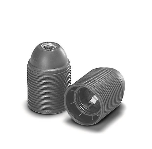 VOSS Iso-Fassung E27 schwarz 102050 Aussengew., Gewinde M10X1 52900 01 090 von Arnold Houben GmbH