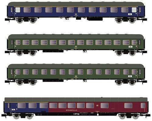 Arnold HN4359 N 4er-Set Reisezugwagen der DB von Arnold