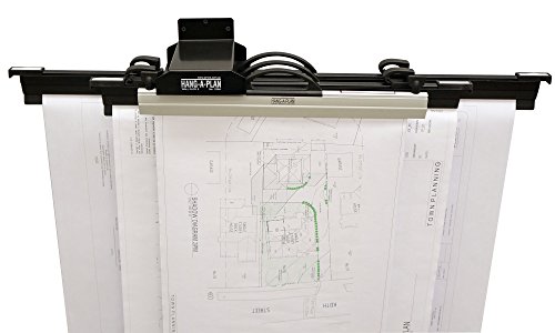 Arnos Hang-A-Plan D064 Wandhalter für 5 Hängemappen im Format A1/A2, 140 x 175 x 80 mm von Arnos