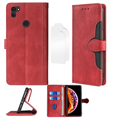 Aroepurt Flip Hülle Für rephone Smartphone Hülle + Film Weicher TPU Panzerglas PU Leder Stand Case Cover cm-Hong von Aroepurt