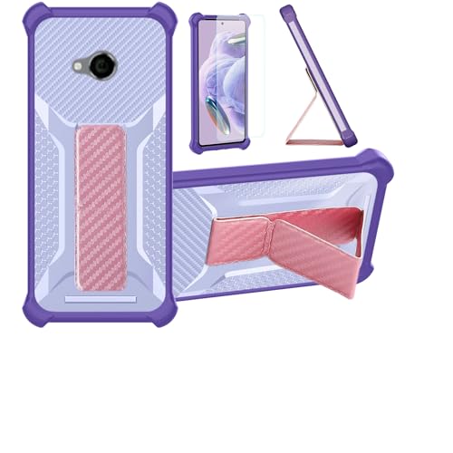 Aroepurt Hülle Für Blaupunkt Sf01 Sf 01 Hülle Case Handyhülle Schutzhülle Cover [mit gehärtetem Glas-Screen-Protector] Hybrid [Folding Support Magnetic] [Frosted Anti-Fingerprint] Lila von Aroepurt