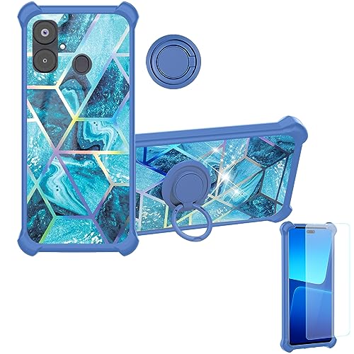 Aroepurt Hülle Für INOI A63 hülle Kompatibel mit INOI A63 Hülle Case Handyhülle Schutzhülle Cover [Mit 9H Härte HD Schutzfolie] PC + Silikon IMDL-LS von Aroepurt