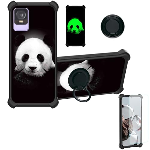 Aroepurt Hülle Für Qilive Smartphone 6 4g Q2-23 hülle Kompatibel mit Qilive Smartphone 6 4g Q2-23 Hülle Case Handyhülle Schutzhülle Cover [Mit 9H Härte HD Schutzfolie] PC + Silikon Ständer YGH-HBX von Aroepurt