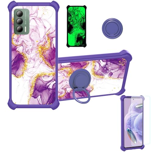 Aroepurt hülle Kompatibel mit Cubot X30P Hülle Case Handyhülle Schutzhülle Cover [Mit 9H Härte HD Schutzfolie] PC + Silikon JSZ-ZDL von Aroepurt