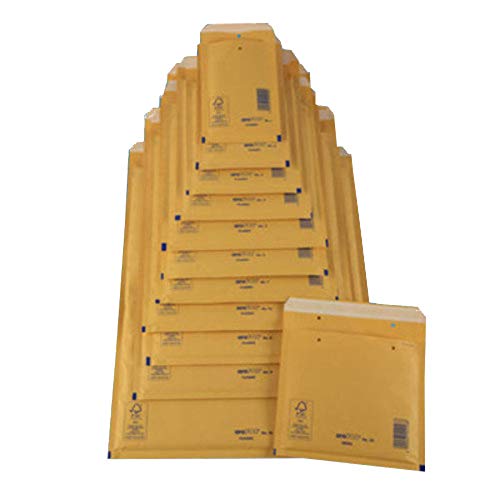 Arofol 2FVAF000004 Luftpolstertaschen Nummer 4, 100 Stück, 180x265 mm, goldgelb/braun von aroFOL