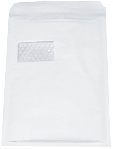 Arofol 2FVAF000514 Luftpolstertaschen Nummer 4 mit Fenster, 100 Stück, 180x265 mm, weiß von Arofol