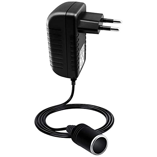 Netzgleichrichter Netzadapter Adapter 100V - 240V auf 12V/3A (36W) KFZ Zigarettenanzünder Steckdose Spannungswandler für Auto-Kühlbox, Luftpumpe, Autostaubsauger, 12V Geräte über das Stromnetz von AromeLivii