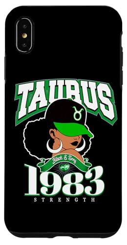 Taurus 1983 Königin Sternzeichen Zodiac Traits Afro Diva Geburtstag Hülle für iPhone XS Max von Around The Way Girls: Phenomenally Black Queen