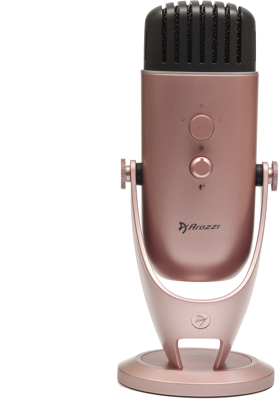 Arozzi Colonna - Table microphone - 20 - 20000 Hz - Omnidirectional/Bidirectional microphone - 24 Bit - 192 kHz - Verkabelt (COLONNA-ROSEGOLD) von Arozzi