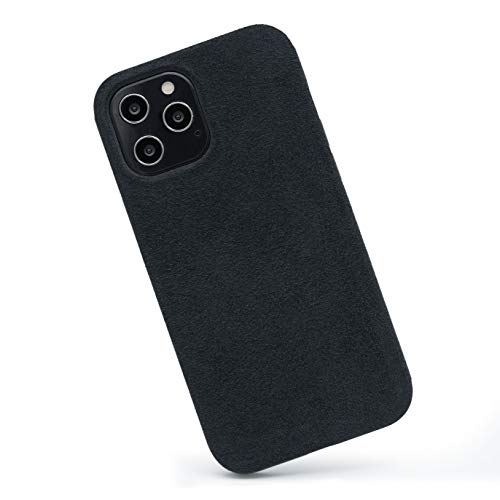 Arrivly Ultrafiber Handyhülle für iPhone 12 Mini Hülle Silikon Kratzfest iPhone 12 Mini Case Mikrofaser Flexible ​Cover Schwarz Schutzhülle iPhone 12 Mini von Arrivly