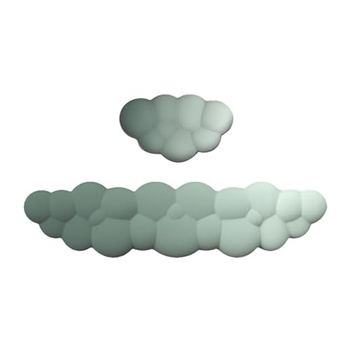 Arrovarp Cloud-Maus-Handgelenkauflage,Cloud-Handgelenkauflage-Tastatur,2 Stück Schreibtisch-Wolken-Handgelenkpolster | Bequeme Handgelenkauflage aus Memory-Schaum, Cloud-Handballenauflage, rutschfeste von Arrovarp
