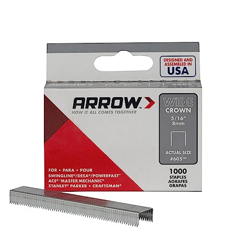 Arrow Fastener 60530 5/16" Heavy Duty Wide Crown Staples (Pack of 1000) von Arrow