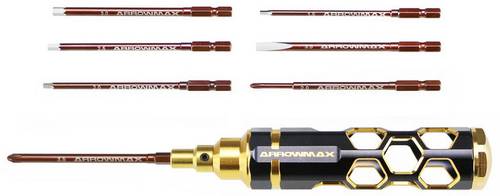 ArrowMax AM-460002-BG Werkzeug-Set 2 Kreuzschlitzeinsätze Größe: 2, 3.5, 1 Schlitzeinsatz Größe von ArrowMax
