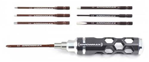 ArrowMax AM-460002 Werkzeug-Set 2 Kreuzschlitzeinsätze Größe: 2, 3.5, 1 Schlitzeinsatz Größe: 2 ArrowMax AM-460002 Werkzeug-Set 2 Kreuzschlitzeinsätze Größe: 2, 3.5, 1 Schlitzeinsatz Größe: 2 von ArrowMax