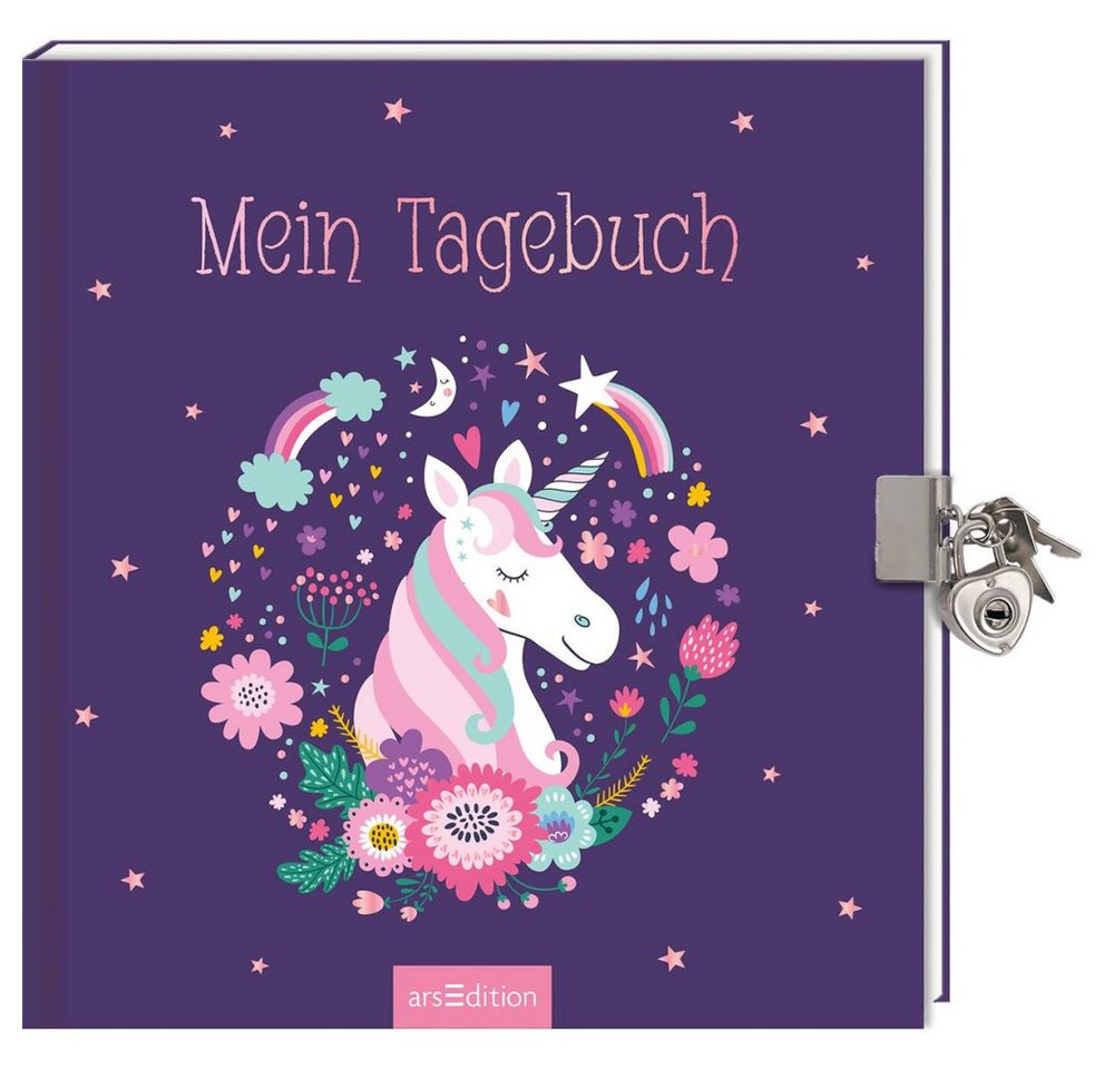 Ars Edition Tagebuch Mein Tagebuch - Einhorn - mit Schloss Ars Edition Tagebuch Mein Tagebuch - Einhorn - mit Schloss von Ars Edition
