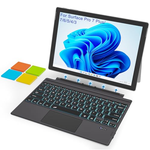 Surface Pro Tastatur, magnetische kabellose Typabdeckung für Microsoft Surface Pro 7 6 5 4 3 7 Plus Surface Pro Tastatur, magnetische kabellose Typabdeckung für Microsoft Surface Pro 7 6 5 4 3 7 Plus von Arsandyn