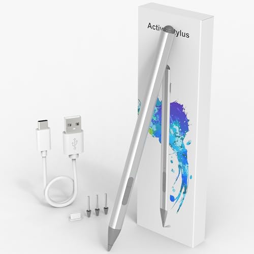 USI 2.0 Stylus Pen für Chromebook und Fire Max 11 - USI 2.0 Stift für Lenovo Chromebook Duet, HP, Acer Spin, ASUS, Google Pixel Tablet Pen Stylus mit 4096 kippdruck+ kapazitive Stift Kappe von Arsandyn