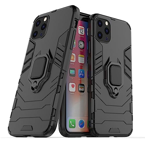 Arseaiy Hülle für Xiaomi Mix 4 Handyhülle mit Kickstand Kohlefaser Silikon Halterung Telefonhalter Stoßfest Bumper Slim Fit Telefonschale Schwarz von Arseaiy