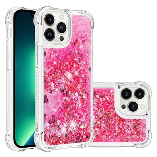 Arseaiy Schutzhülle für Samsung Galaxy A7 (2017)/A720, TPU, stoßfest, Glitzer, Flüssigkristall, Treibsand, vier Ecken, Anti-Fall, transparente Handyhülle, weich, schlank, Stoßschutz, Schutzhülle von Arseaiy