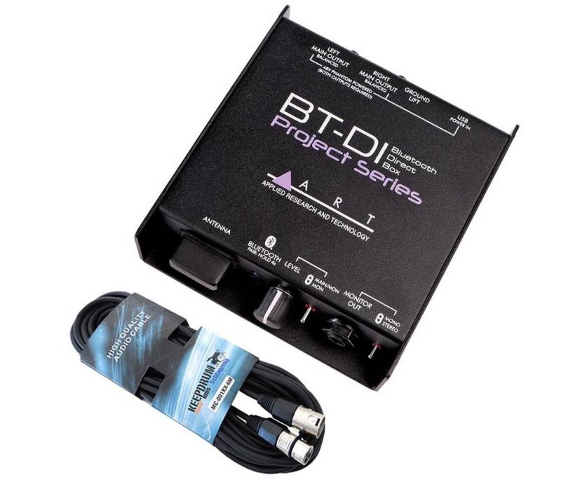Art Audio BT-DI Direct Box Audio-Adapter Bluetooth zu Bluetooth, mit XLR-Kabel von Art Audio