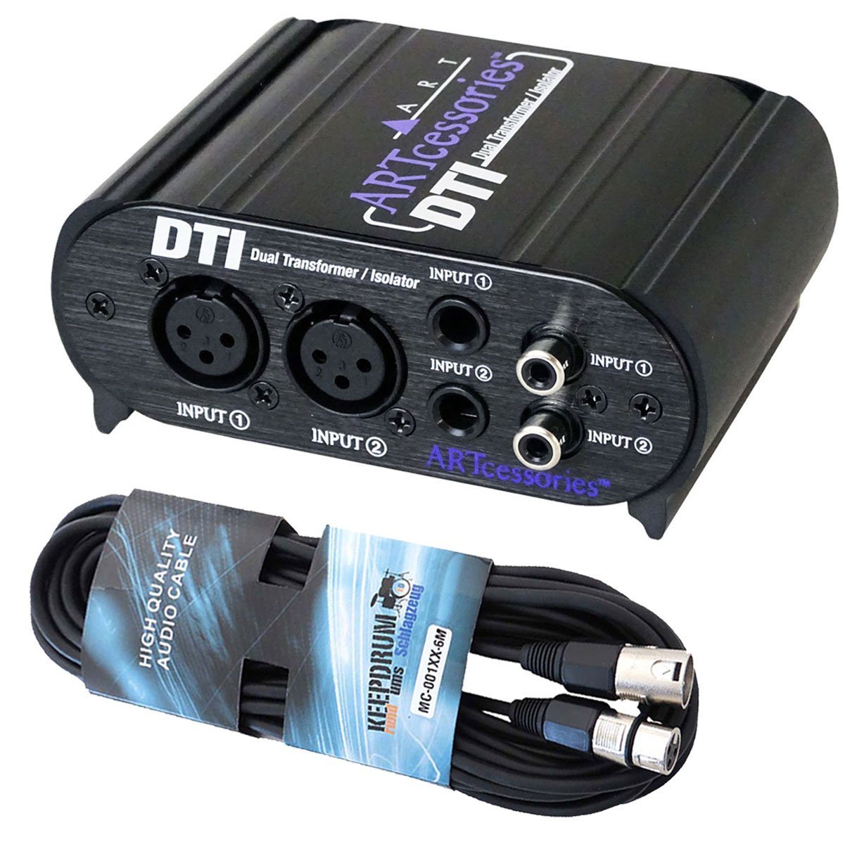 Art Audio DTI passive DI-Box Digitales Aufnahmegerät (mit XLR-Kabel) von Art Audio