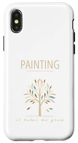 Bunte Baummalerei, es hilft mir, Naturkunst zu wachsen Hülle für iPhone X/XS von Art Co.