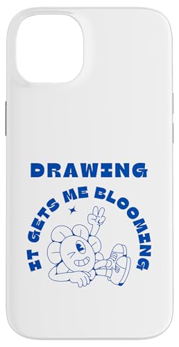 Drawing It Gets Me Blühende Sonnenblumenskizze Hülle für iPhone 14 Plus von Art Co.