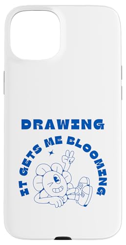 Drawing It Gets Me Blühende Sonnenblumenskizze Hülle für iPhone 15 Plus von Art Co.