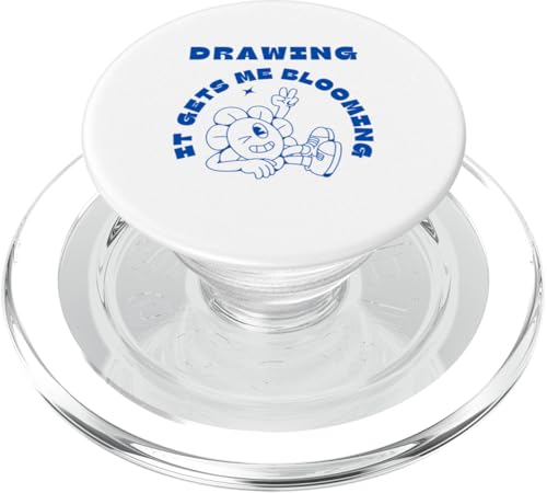 Drawing It Gets Me Blühende Sonnenblumenskizze PopSockets PopGrip für MagSafe Drawing It Gets Me Blühende Sonnenblumenskizze PopSockets PopGrip für MagSafe von Art Co.