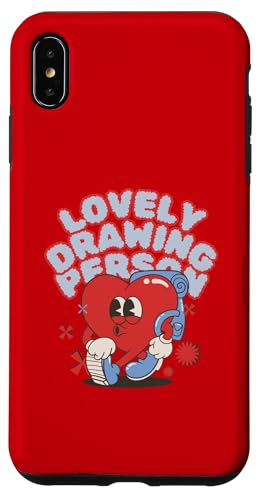 Herz-Illustration mit hübscher Zeichnung als Rucksackfigur Hülle für iPhone XS Max von Art Co.