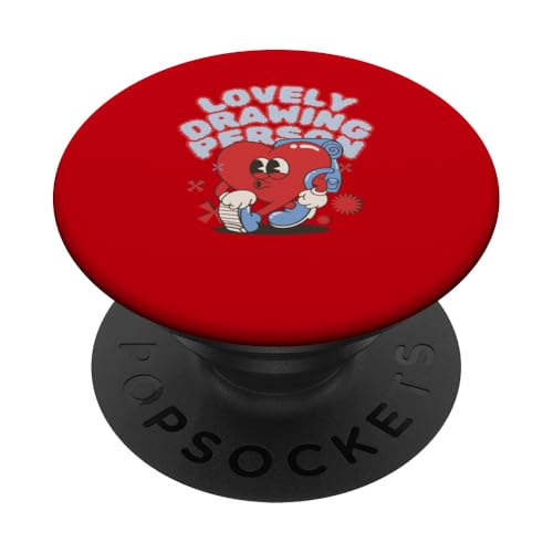 Herz-Illustration mit hübscher Zeichnung als Rucksackfigur PopSockets Klebender PopGrip Herz-Illustration mit hübscher Zeichnung als Rucksackfigur PopSockets Klebender PopGrip von Art Co.