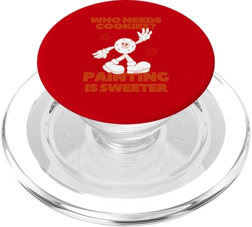 Leinwandbild „Wer braucht Kekse“ als süßes Gemälde PopSockets PopGrip für MagSafe Leinwandbild „Wer braucht Kekse“ als süßes Gemälde PopSockets PopGrip für MagSafe von Art Co.