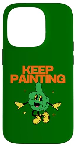Malen Sie weiter, motivierend, Daumen hoch, Künstler, kreativ Hülle für iPhone 14 Pro von Art Co.
