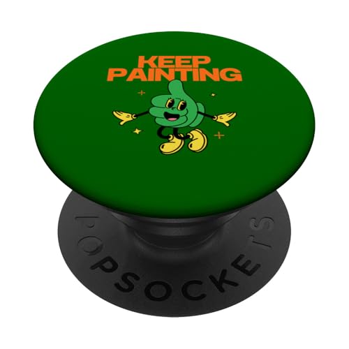 Malen Sie weiter, motivierend, Daumen hoch, Künstler, kreativ PopSockets Klebender PopGrip Malen Sie weiter, motivierend, Daumen hoch, Künstler, kreativ PopSockets Klebender PopGrip von Art Co.