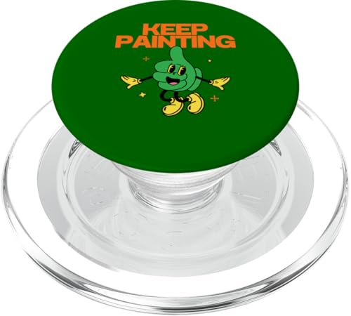 Malen Sie weiter, motivierend, Daumen hoch, Künstler, kreativ PopSockets PopGrip für MagSafe Malen Sie weiter, motivierend, Daumen hoch, Künstler, kreativ PopSockets PopGrip für MagSafe von Art Co.