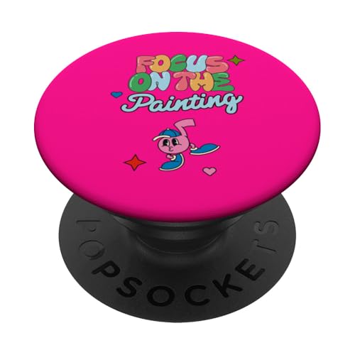 Malerei Fokus Leinwand Pinselstriche Kunstwerk PopSockets Klebender PopGrip Malerei Fokus Leinwand Pinselstriche Kunstwerk PopSockets Klebender PopGrip von Art Co.
