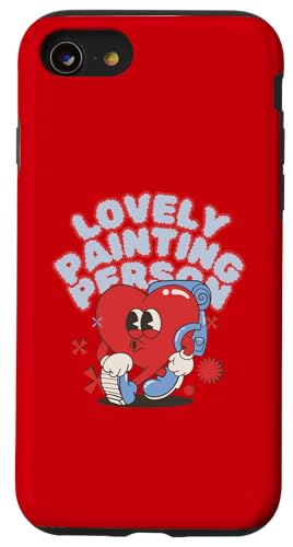 Schöne Malerei Person Rucksackreisen Herz Kunst Illustration Hülle für iPhone SE (2020) / 7 / 8 von Art Co.
