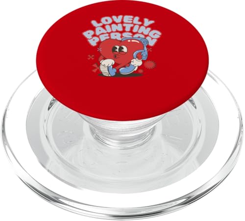 Schöne Malerei Person Rucksackreisen Herz Kunst Illustration PopSockets PopGrip für MagSafe Schöne Malerei Person Rucksackreisen Herz Kunst Illustration PopSockets PopGrip für MagSafe von Art Co.