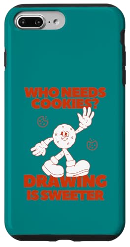 Wer braucht Kekse? Zeichnen ist süßer Sketch Art Hülle für iPhone 7 Plus/8 Plus von Art Co.