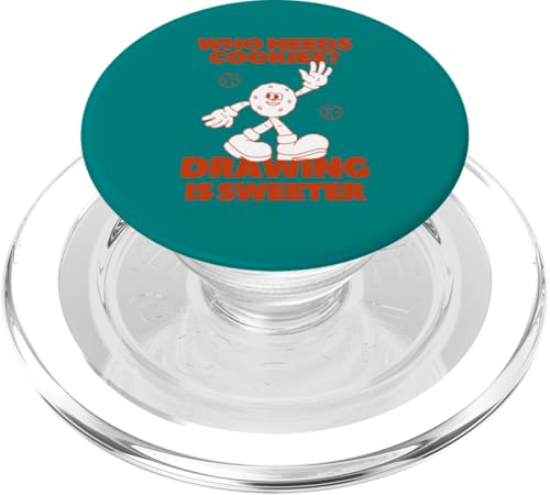 Wer braucht Kekse? Zeichnen ist süßer Sketch Art PopSockets PopGrip für MagSafe Wer braucht Kekse? Zeichnen ist süßer Sketch Art PopSockets PopGrip für MagSafe von Art Co.