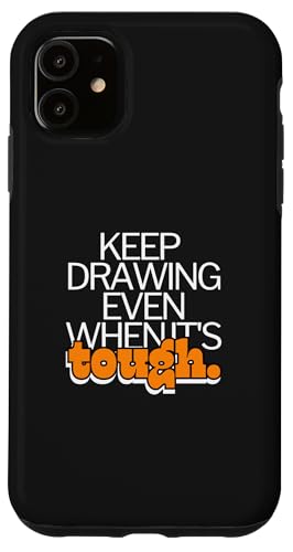 Zeichnen Sie auch mit einem harten Künstler-Skizzenstift Hülle für iPhone 11 von Art Co.