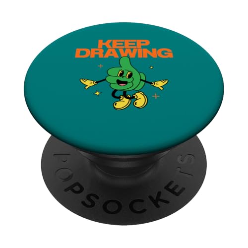 Zeichnen Sie weiter, motivierend, Daumen hoch, Sketch Artist PopSockets Klebender PopGrip Zeichnen Sie weiter, motivierend, Daumen hoch, Sketch Artist PopSockets Klebender PopGrip von Art Co.