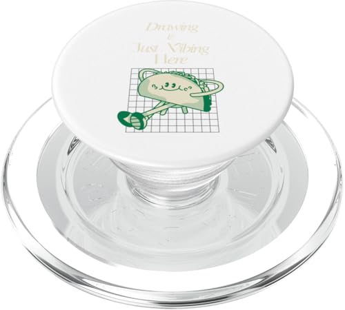 Zeichnung Just Vibing Here Chill Taco Sketch Art PopSockets PopGrip für MagSafe von Art Co.