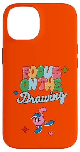 Zeichnung Skizze Bleistift Kunst Illustration Fokus auf die Hülle für iPhone 14 von Art Co.